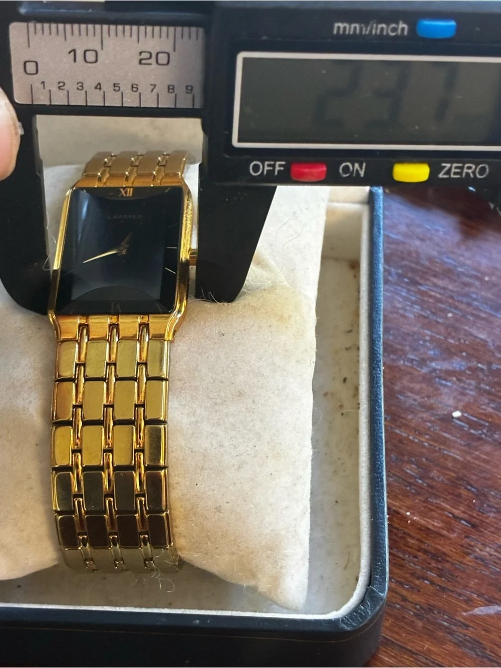 Rare Seiko Lassale Quartz watch 5e20-5009 Gold Tone Faceted Crystal New Battery